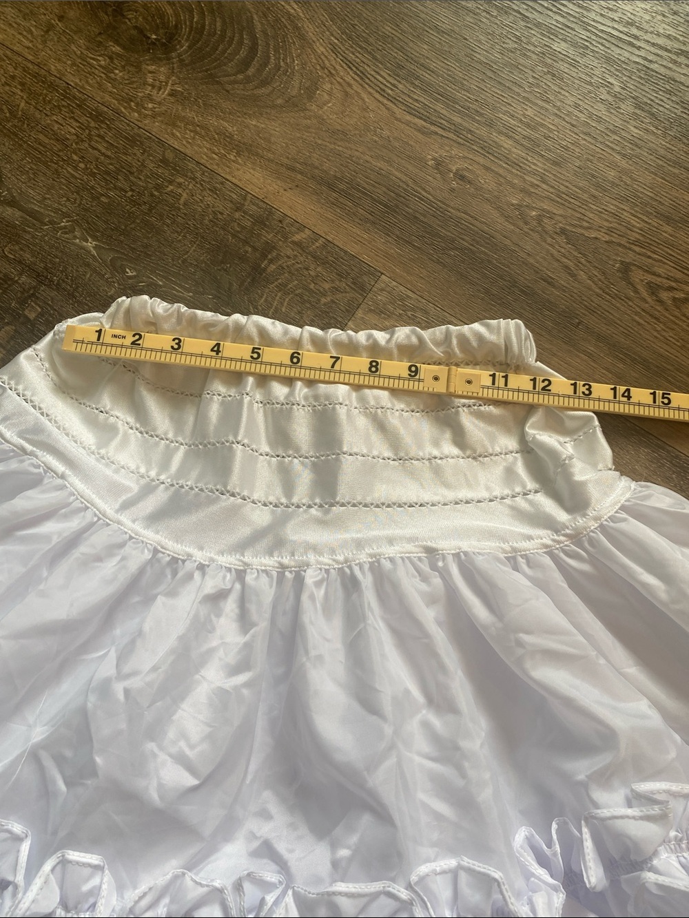 White Ruffled Petticoat Slip - Picture 2 of 6